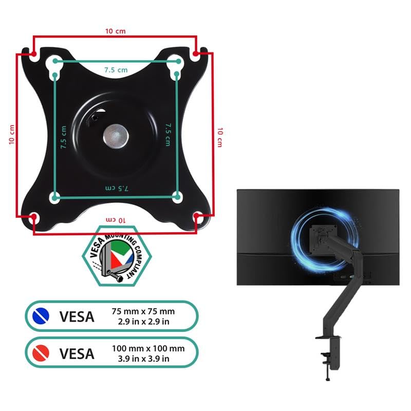BigPassport Gas Spring Monitor Arm