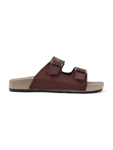 Sukun mens Sukun Slb_10 Men’s Stylish Dual-strap Buckle Sandals Sandal - Image 4