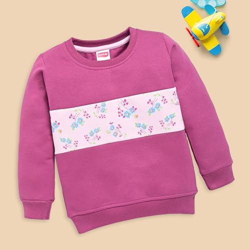 LuvLap Baby Girls Full Sleeve Sweatshirt & Pyjama Set - Image 3