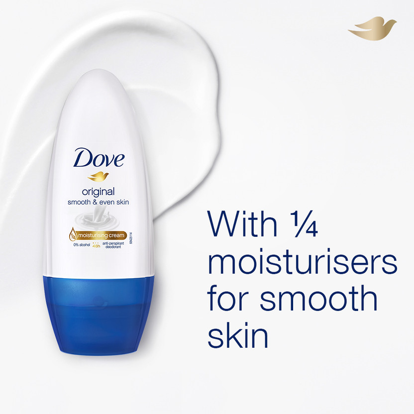 DOVE Original Deodorant Roll-on - For Women (100 ml, Pack of 2) - Image 2