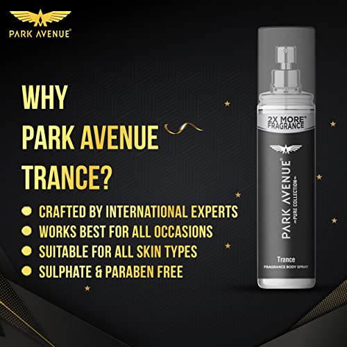 Park Avenue Pure Collection Trance Fragrance Body Spray for Men, 135ml - Image 7