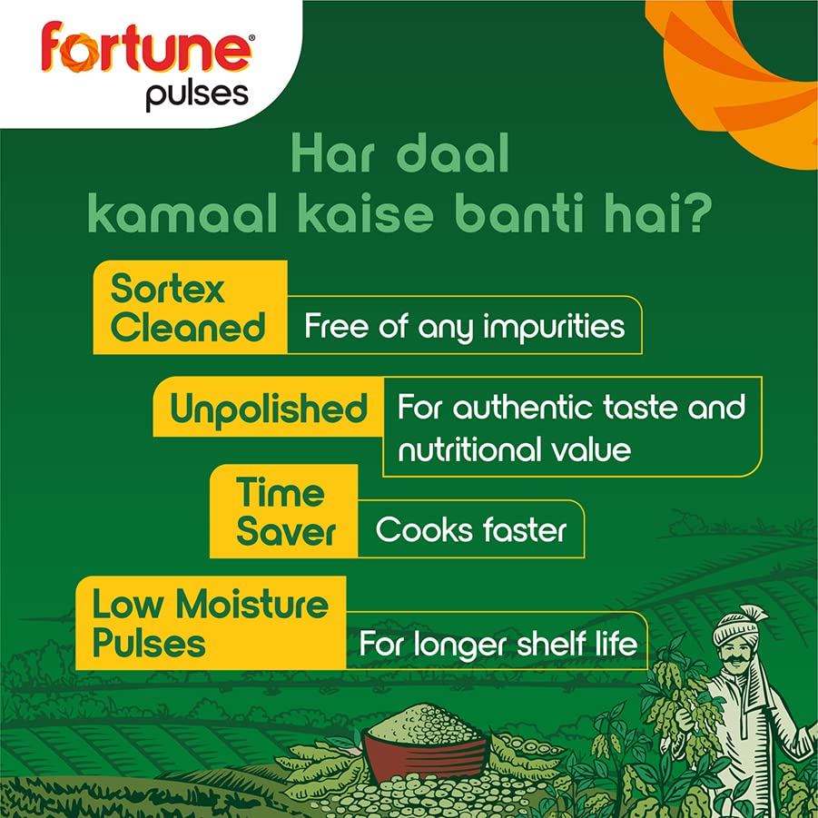 Fortune Chana dal, 1 kg, Unpolished and Sortex cleaned - Image 6
