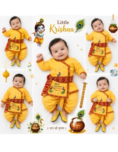BookMyCostume Cotton Shri Krishna Dress