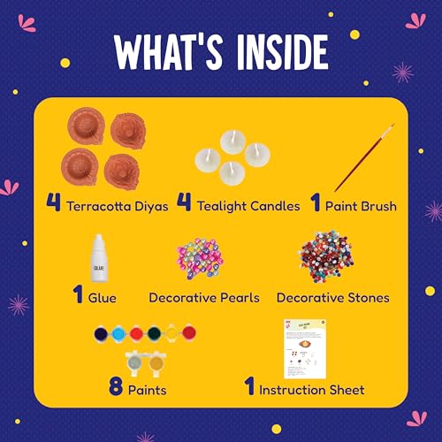 Handycrafts Funskool Diya Decor Kit