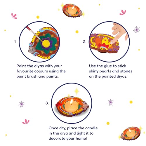 Handycrafts Funskool Diya Decor Kit