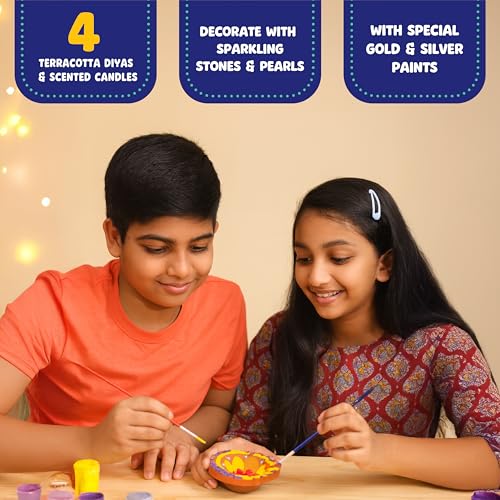 Handycrafts Funskool Diya Decor Kit