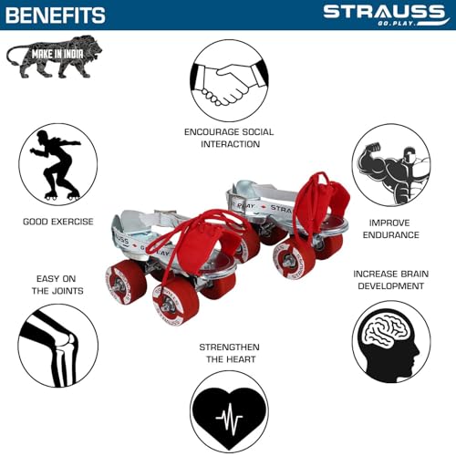 STRAUSS Junior Tenacity Roller Skates,Outdoor