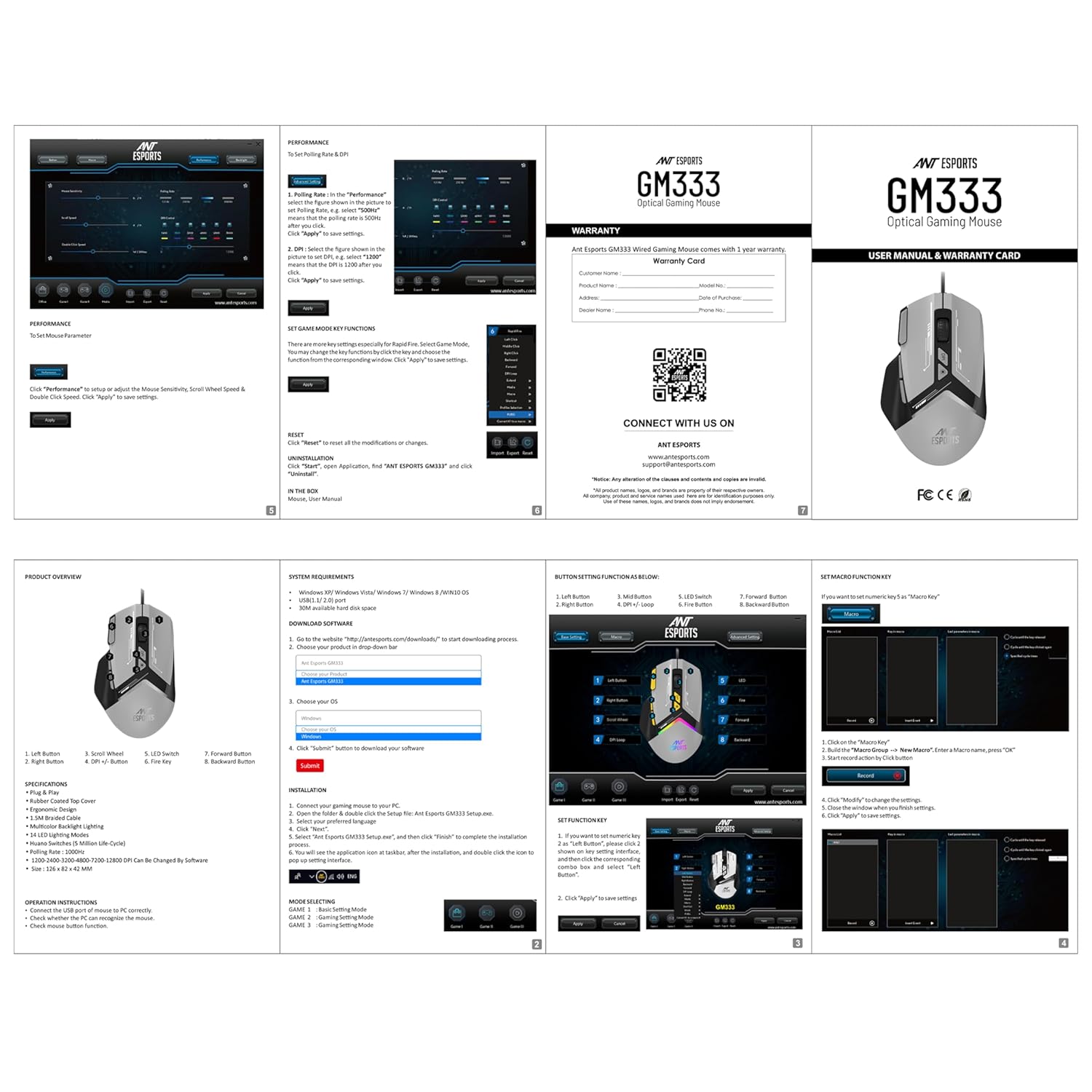 Ant Esports GM333 Smartchoice Wired