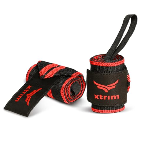 XTRIM Wrist Support for Men & Women, Wrist Band for Gym Wrist Wrap/Straps Gym Accessories for Men for Hand Grip & Wrist Support Crepe Bandage While Workout & Muscle Relaxation