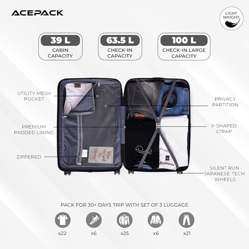 ACEPACK Carbon 58 cm Small