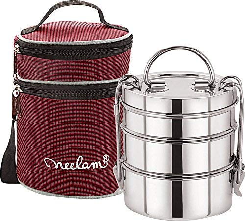 neelam Stainless Steel Lunch Box/Tiffin