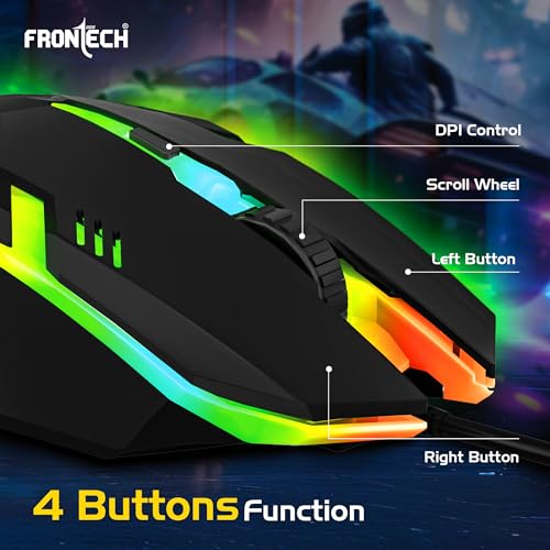 FRONTECH Wired USB Gaming Mouse