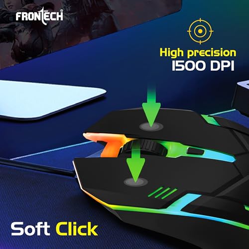FRONTECH Wired USB Gaming Mouse
