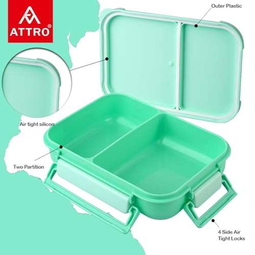 ATTRO Gourmet 2 Compartment Lunch