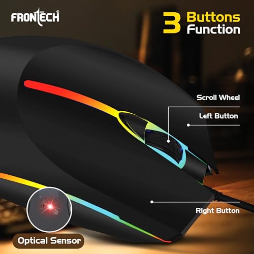 FRONTECH Wired USB Gaming Mouse