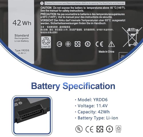 YRDD6 Battery for DELL Inspiron