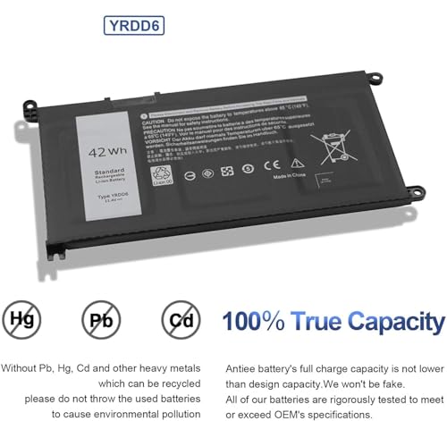 YRDD6 Battery for DELL Inspiron