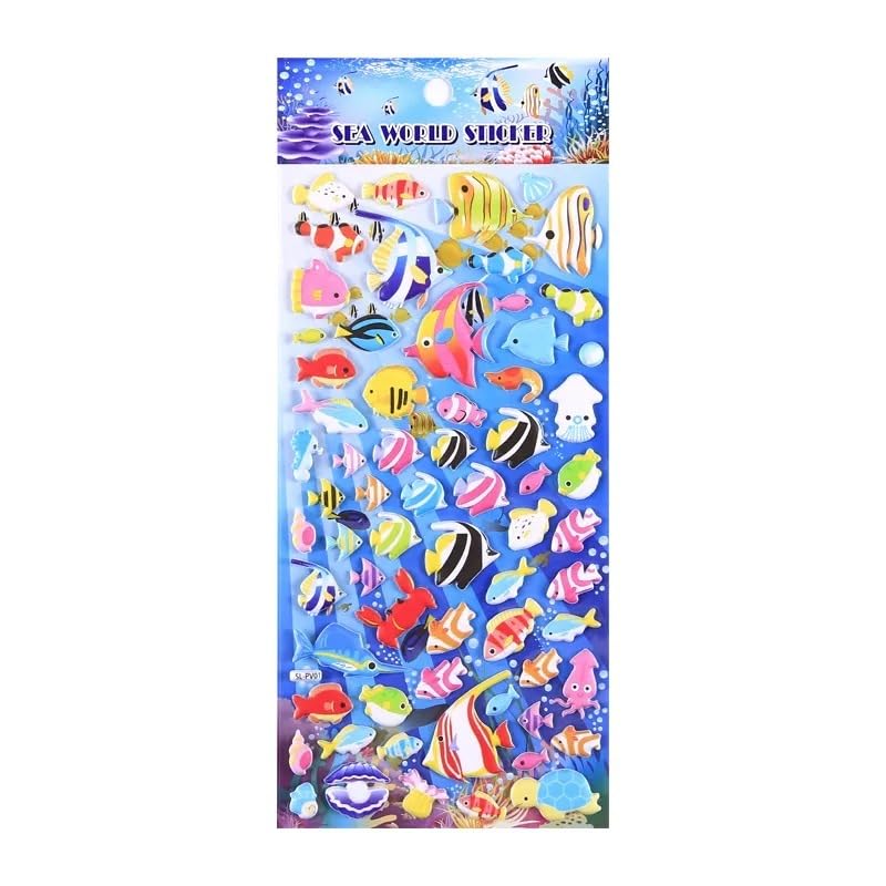 Crackles Puffy Stickers for Kids