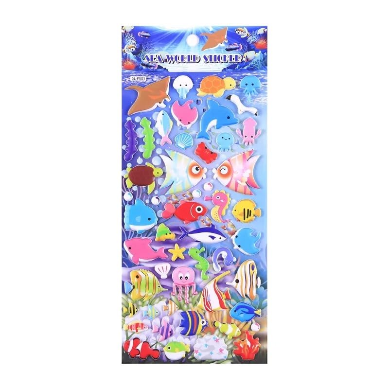 Crackles Puffy Stickers for Kids