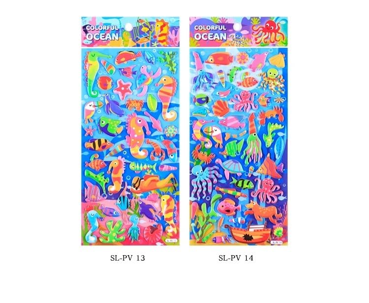 Crackles Puffy Stickers for Kids