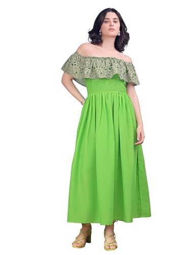 PURVAJA Women’s Cotton Dress(Floe-231-235)