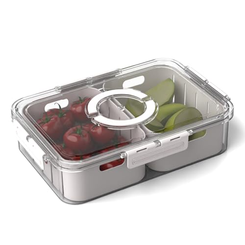 Lifelong 2-Compartment Fridge Storage Box