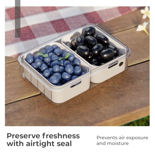 Lifelong 2-Compartment Fridge Storage Box