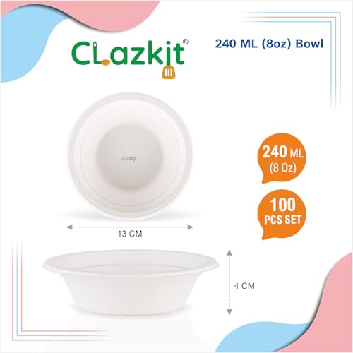 Clazkit 240 Ml, 100-Pack Round