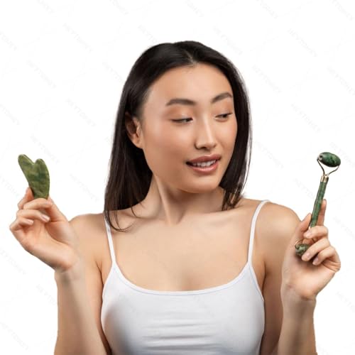 Facial Massager Jade Roller &