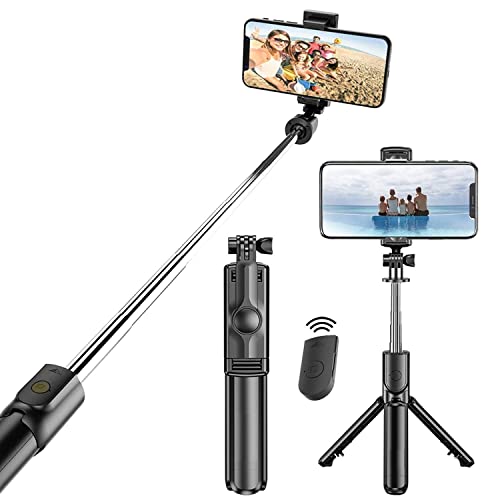 Selfie Stick for Mobile Phone with Tripod Stand and Bluetooth Remote