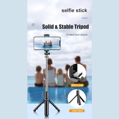 Selfie Stick for Mobile Phone with Tripod Stand and Bluetooth Remote - Image 7