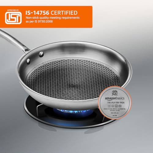 Amazon Basics Non-Stick Honeycomb Triply