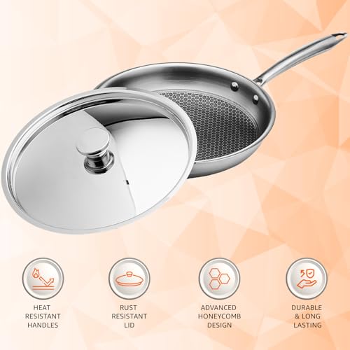 Amazon Basics Non-Stick Honeycomb Triply