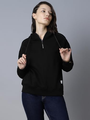 HIGH Star Women's Cotton Hooded Neck Sweatshirt - Image 3