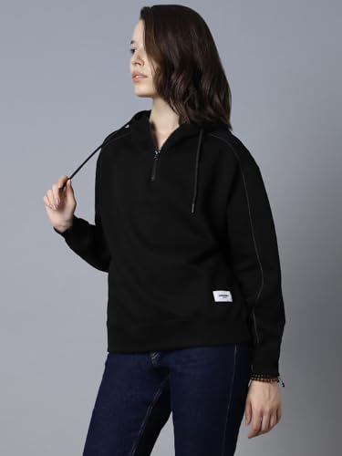 HIGH Star Women's Cotton Hooded Neck Sweatshirt - Image 4