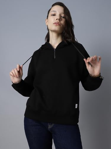 HIGH Star Women's Cotton Hooded Neck Sweatshirt - Image 7