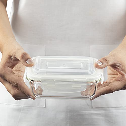 Borosil KLIP-N-STORE RECTANGULAR - 640 ML (4pc Set) - Image 3