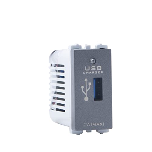 Wipro Northwest Nowa 2A USB Charger, Silver Grey (pack of 1)