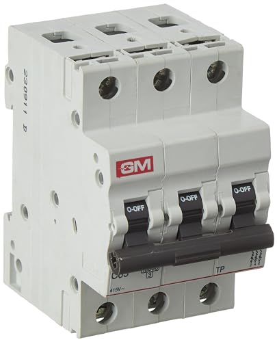 GM MCB 63A TRIPLE POLE 'C' TYPE