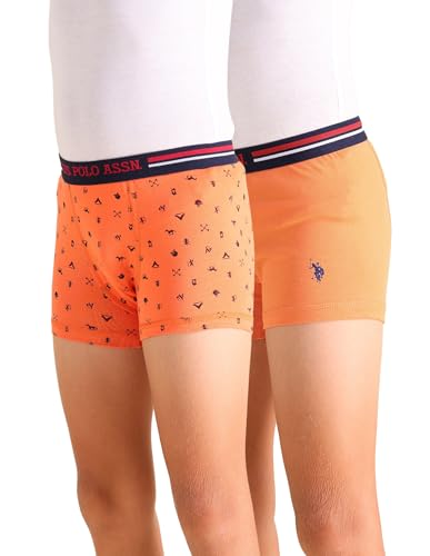 U.S. Polo ASSN. Boy's Cotton Casual Style Trunks (Pack of 2)