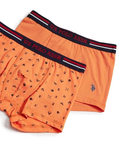 U.S. Polo ASSN. Boy's Cotton Casual Style Trunks (Pack of 2) - Image 6
