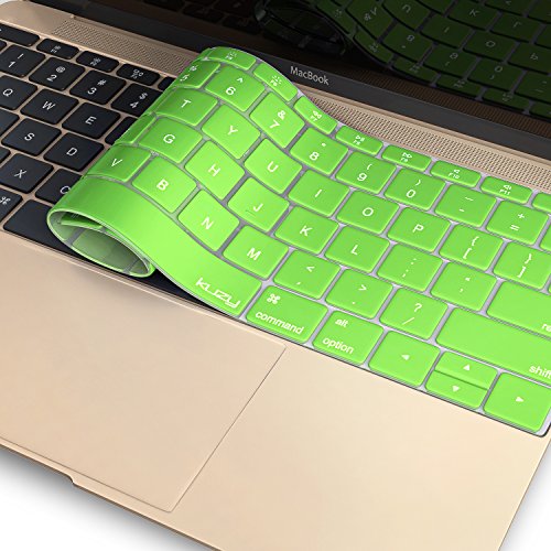 Kuzy R7 12-inch Silicone Keyboard Skin Cover for MacBook (Neon Green) - Image 2