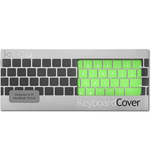 Kuzy R7 12-inch Silicone Keyboard Skin Cover for MacBook (Neon Green) - Image 5