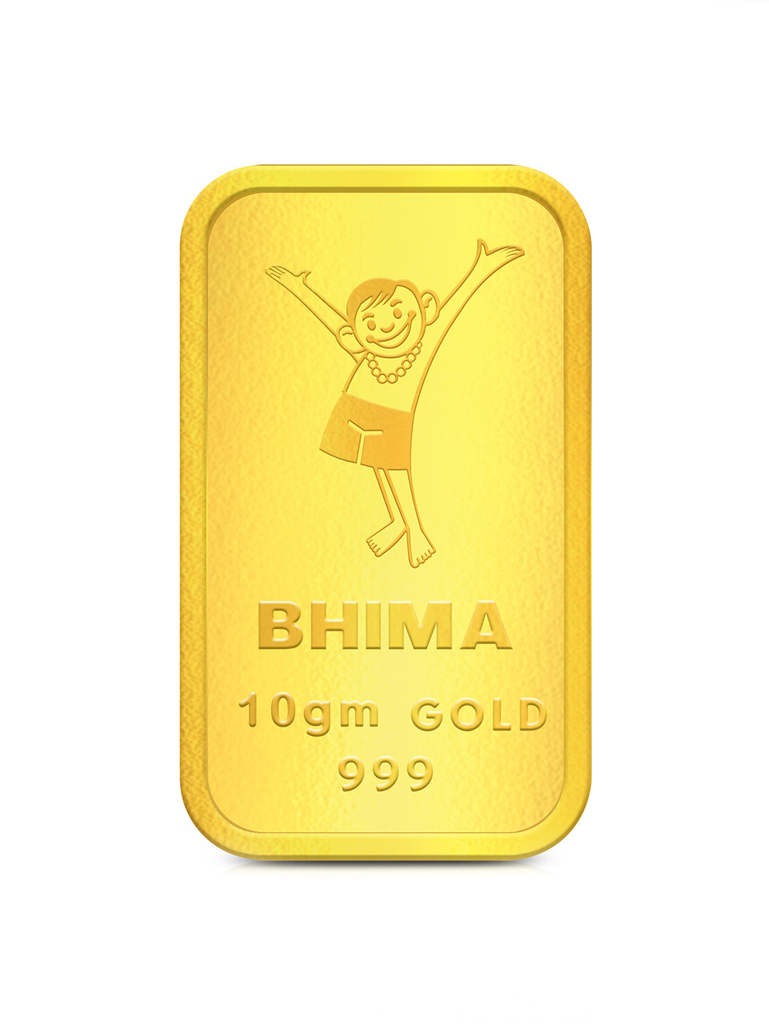 BHIMA Floral 24K 999 Purity Gold Bar 10 gram