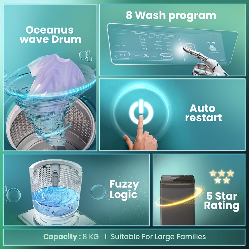 Haier 8 kg With Ultra