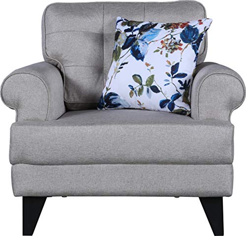 HomeTown Paddington Plus Fabric Single Seater Sofa in Beige Color - Image 4