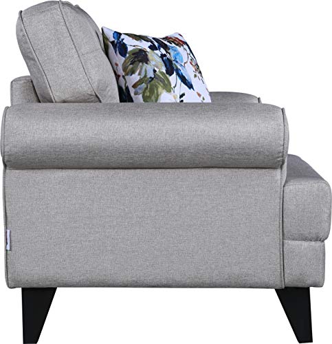 HomeTown Paddington Plus Fabric Single Seater Sofa in Beige Color - Image 6