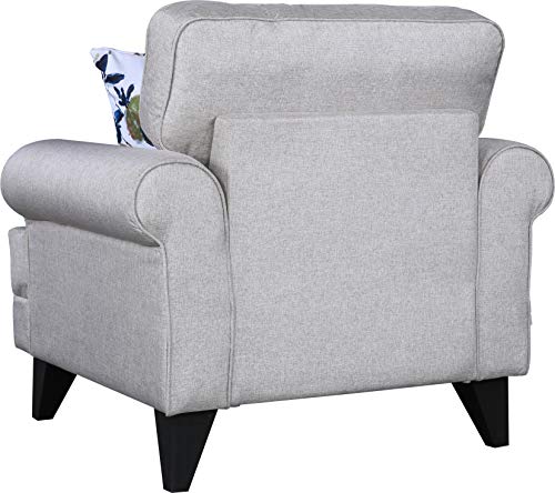 HomeTown Paddington Plus Fabric Single Seater Sofa in Beige Color - Image 7