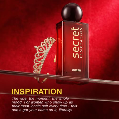 Secret Temptation Queen Perfume for Women, 100ml | Long-Lasting Luxury Fragrance | Bold & Regal Scent |Gift for Women | Elegant & Empowering Perfume for Girls | - Image 4