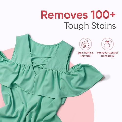 PUER Liquid Detergent Advance Care Blooming Garden 1800ml Refill Pouch for Front & Top Load Washing Machine | Plant Based & Eco Friendly | Tough Stain Removal, Color Safe & Bleach Free - Image 3